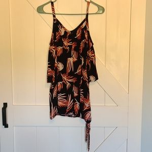 Black off-the-shoulder top